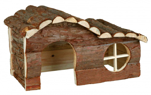 Haus Hanna Meerschweinchen Rindenholz/geflammt 31 × 19 × 19 cm